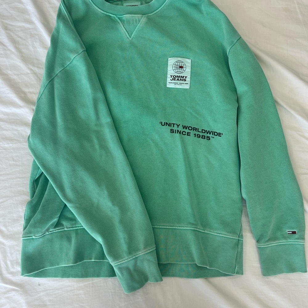Tommy Hilfiger Men's Mint Crewneck Sweater